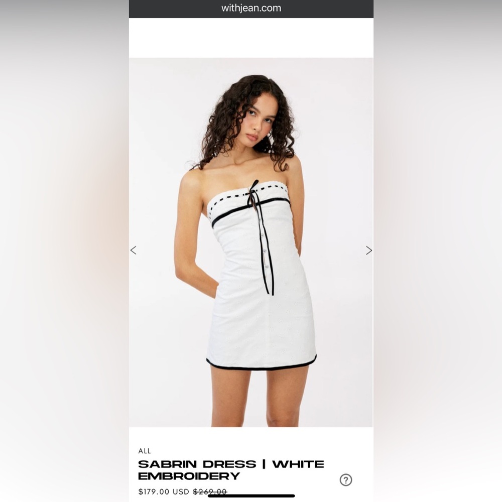 With Jean Corset Sabrin Dress white